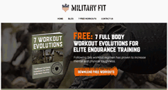 Desktop Screenshot of militaryfit.com